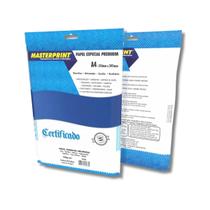 Papel Offset Liso Diplomata Opaline A4 180g Azul 50 Folhas - Masterprint Papel Offset Liso Diplomata Opaline A4 180g Azul 50 Folhas - Masterprint