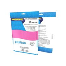 Papel Offset Liso Diplomata Opaline A4 180g Rosa 50 Folhas - Masterprint Papel Offset Liso Diplomata Opaline A4 180g Rosa 50 Folhas - Masterprint
