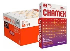 Papel Ofício A4 Folha Sulfite Chamex 75g Pacote 5000 Folhas