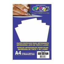 Papel Opaline A4 180g Off Paper 50Fls Branco Impressão