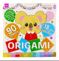 Papel Origami 90 Folhas 18 Cores 17,5x17,5 Cm
