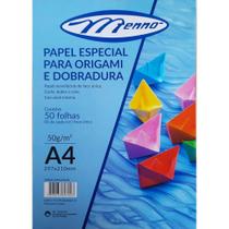 Papel Origami e Dobradura 10 Cores Sortidas 50 Folhas -Menno