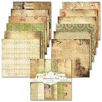 Papel para álbum de recortes Kammo Vintage Aesthetic 30x30cm 24 folhas Papel para álbum de recortes Kammo Vintage Aesthetic 30x30cm 24 folhas