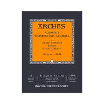 Papel Para Aquarela Arches Grao Rugoso - 300g - 23x31cm - 12 Folhas