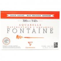 Papel para Aquarela Clairefontaine Fontaine Satiné 300g/m² 12X18cm