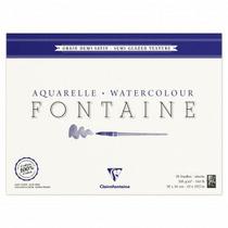 Papel para Aquarela Clairefontaine Fontaine Semi Satinado 300g/m² 30X40cm