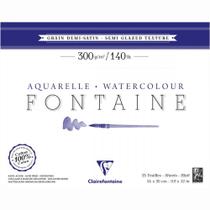 Papel Para Aquarela Fontaine Semi Satinado 300g 18x24cm