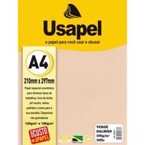 Papel para Certificado Vergê A4 180g Pct C/50fls Salmão Papel para Certificado Vergê A4 180g Pct C/50fls Salmão
