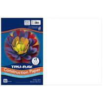 Papel para Construção Tru-Ray 30x46 cm Branco 50 Folhas Papel para Construção Tru-Ray 30x46 cm Branco 50 Folhas