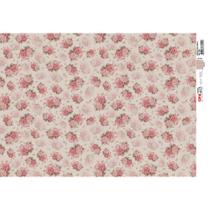 Papel para Decoupage Opa Opapel 2403 Estampa Flores Micro