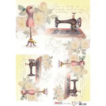 Papel para Decoupage OPAPEL 30x45 - Costura e Manequim