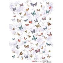 Papel para Decoupage OPAPEL 30x45 - Estampa Borboletas I Papel para Decoupage OPAPEL 30x45 - Estampa Borboletas I