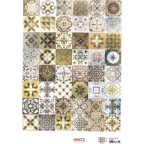 Papel para Decoupage OPAPEL 30x45 - Estampa Ladrilho II Papel para Decoupage OPAPEL 30x45 - Estampa Ladrilho II