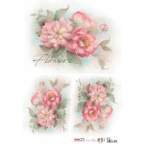 Papel para Decoupage OPAPEL 30x45 - Flowers Papel para Decoupage OPAPEL 30x45 - Flowers