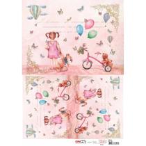 Papel para Decoupage OPAPEL 30x45 - Infantil Menina I