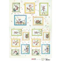 Papel para Decoupage OPAPEL 30x45 - Infantil Zoo I Papel para Decoupage OPAPEL 30x45 - Infantil Zoo I