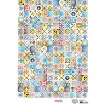 Papel para Decoupage OPAPEL 30x45 - Ladrilho I Papel para Decoupage OPAPEL 30x45 - Ladrilho I