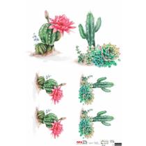 Papel para Decoupage OPAPEL 30x45 - Plantas Cactos II