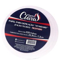 Papel para Depilação Standard (Falso Tecido) Picotado 220 Folhas 22,8cm x 7,3cm (SC) - Santa Clara