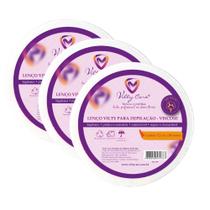Papel para depilacao vilty care rolo 50mt viscose gram60 c/3 Papel para depilacao vilty care rolo 50mt viscose gram60 c/3
