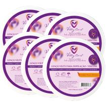 Papel para depilacao vilty care rolo 50mt viscose gram60 c/6 Papel para depilacao vilty care rolo 50mt viscose gram60 c/6