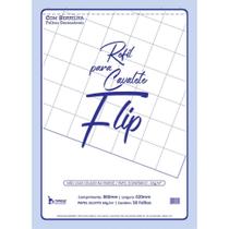 Papel para FLIP-CHART Serrilhado 62X86CM 63G. 50FLS.