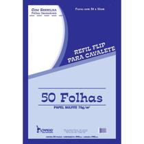 Papel para FLIP-CHART Serrilhado 64X94CM 75G. 50FLS.