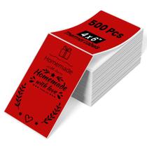 Papel para Impresora Térmica de Etiquetas Phomemo 4x6 500 unidades Rojo 4x6 cm Papel para Impresora Térmica de Etiquetas Phomemo 4x6 500 unidades Rojo 4x6 cm
