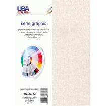 Papel para Impressão A4 Reciclado Natural 180G - Pacote com 50 Folhas