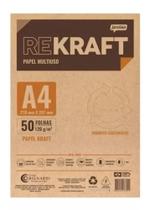 Papel Para Impressão Kraft A4 120g 50 Folhas Jandaia