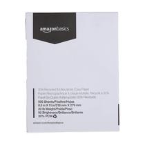 Papel para impressora Amazon Basics 30% reciclado 8,5x11 1 resma Papel para impressora Amazon Basics 30% reciclado 8,5x11 1 resma