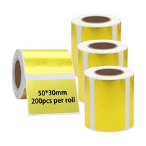 Papel para Impressora de Etiquetas HYBSK P50 - Portátil, 50x30mm, 4 Rolos Papel para Impressora de Etiquetas HYBSK P50 - Portátil, 50x30mm, 4 Rolos
