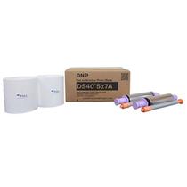 Papel para Impressora DNP DS40 5x7" 400 Impressões Brilhantes
