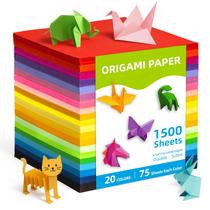Papel para Origami Umikk 15x15 cm 1500 Folhas 20 Cores Papel para Origami Umikk 15x15 cm 1500 Folhas 20 Cores