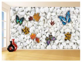 Papel Para Piso De Porcelanato Liquido Pedras 3,5M Flr39