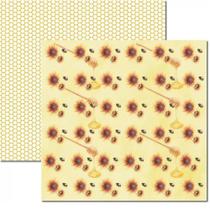 Papel para Scrapbook Arte Fácil Honey Bee 3 - SC-521 Papel para Scrapbook Arte Fácil Honey Bee 3 - SC-521