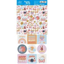 Papel para Scrapbook com Hotstamping - Coleção Good Vibes - SDH-015