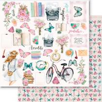 Papel para Scrapbook Lili Negrão - Coleção Renascer - SD1-098 Papel para Scrapbook Lili Negrão - Coleção Renascer - SD1-098