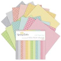 Papel para Scrapbook Lily Craft 24 Folhas 15x15 cm Rosa Primavera Papel para Scrapbook Lily Craft 24 Folhas 15x15 cm Rosa Primavera