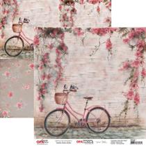 Papel para Scrapbook Mayumi Takushi OPA - Bicicleta 1 - 2638 - Opa Criando Arte