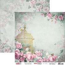 Papel para Scrapbook Mayumi Takushi OPA - Flor Rosas 3 - 2651