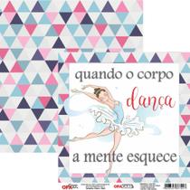 Papel para Scrapbook OPACARD 15 x 15 cm - Bailarina 1 - 2776