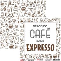 Papel para Scrapbook OPACARD 15 x 15 cm - Café 1 - 2752