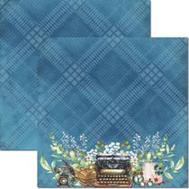 Papel para Scrapbook Sandra Família Arte Fácil Blue 1 - SC-772