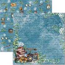 Papel para Scrapbook Sandra Família Arte Fácil Blue 4 - SC-775