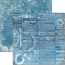 Papel para Scrapbook Sandra Família Arte Fácil Blue 5 - SC-776