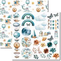 Papel para Scrapbook Sandra Família Arte Fácil Céu dos Sonhos 4 - SC-845