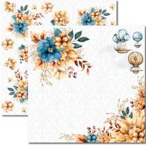 Papel para Scrapbook Sandra Família Arte Fácil Céu dos Sonhos 6 - SC-847