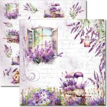 Papel para Scrapbook Sandra Família Arte Fácil Lavanda 5 - SC-859