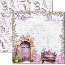 Papel para Scrapbook Sandra Família Arte Fácil Lavanda 6 - SC-860